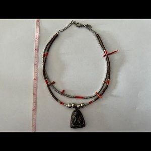 Amazing One Of a Kind Hiding Face Necklace